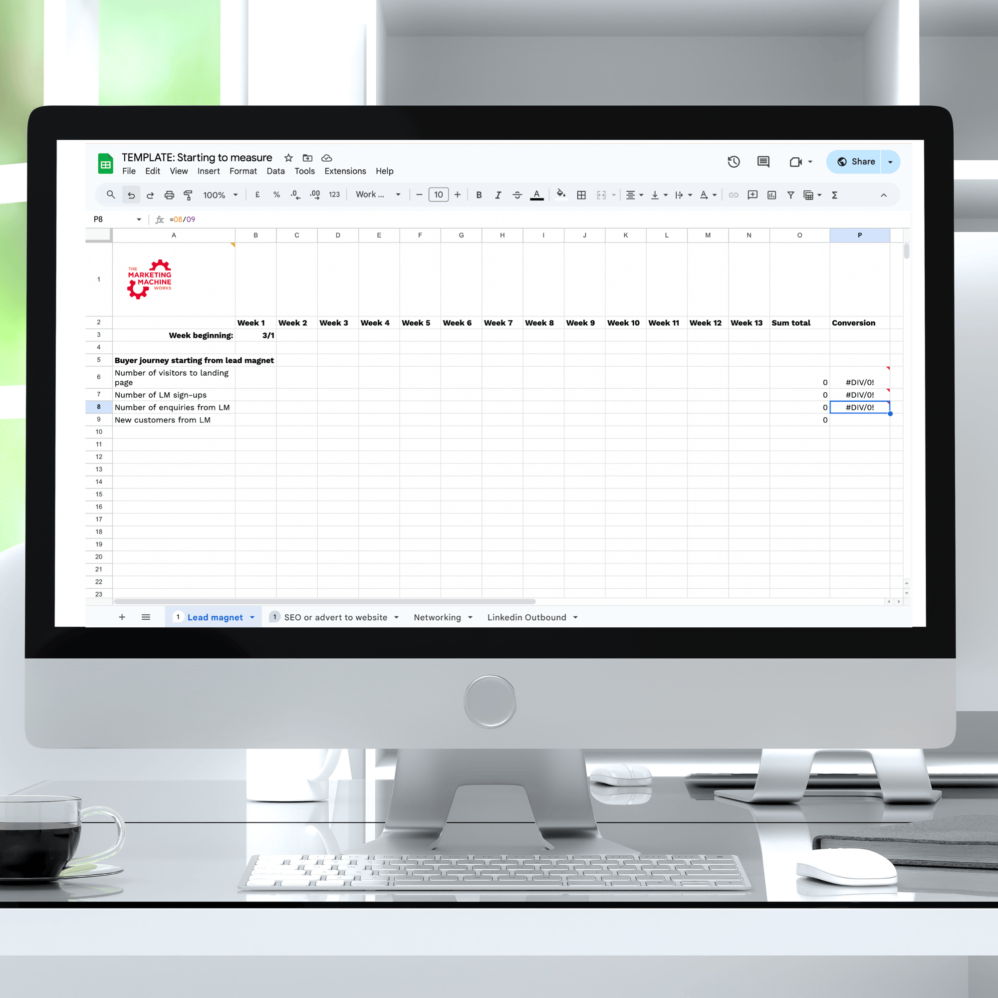 Marketing Metrics Spreadsheet