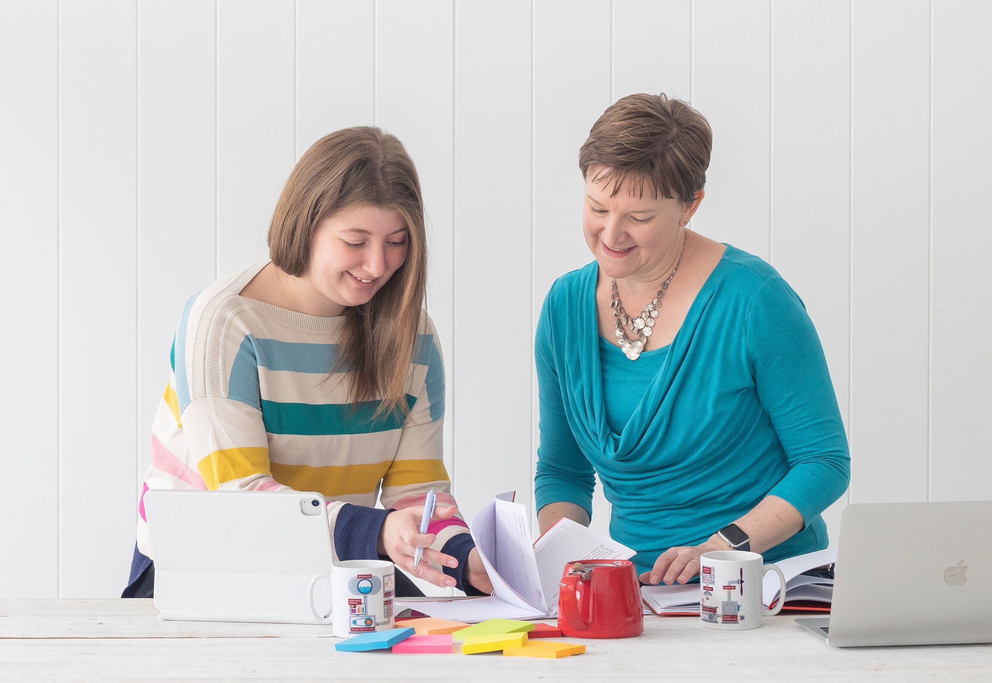 Ros and Katie working together